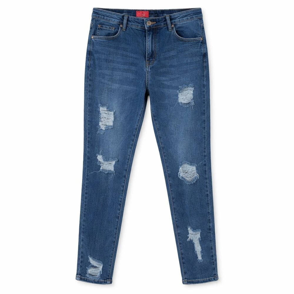 WAX JEAN “Butt, I Love You!” Distressed Medium Wash Jeans Plus Size 20